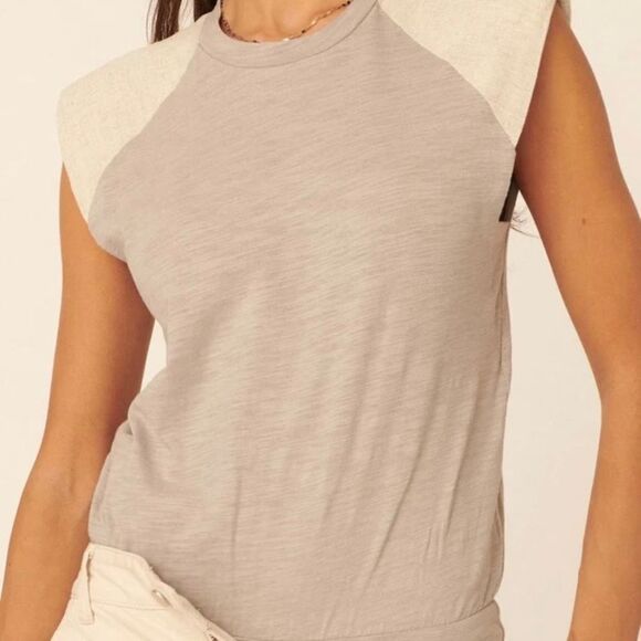 Promesa Grey/Cream Bodysuit NWOT Sz L - Picture 2 of 10